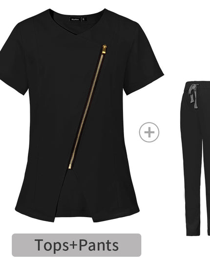 Short Sleeve Elastic Nurse Suit