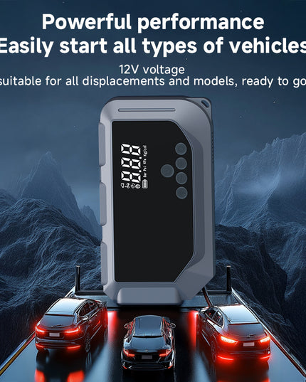 Car Battery Starter With Air Compressor 150PSI With Digital Tire Inflator 12V Car Battery (USA ONLY)