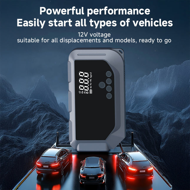 Car Battery Starter With Air Compressor 150PSI With Digital Tire Inflator 12V Car Battery (USA ONLY)