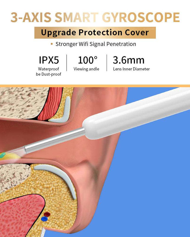 NE3 Wireless Ear Cleaner with Camera LED light - Here 4 you
