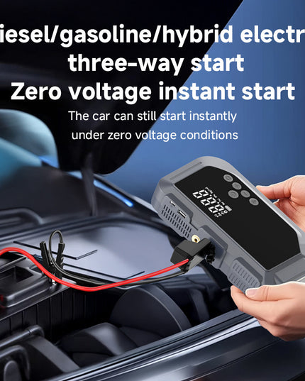 Car Battery Starter With Air Compressor 150PSI With Digital Tire Inflator 12V Car Battery (USA ONLY)