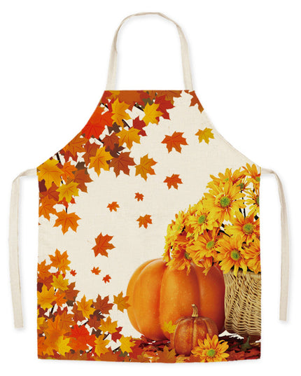 Thanksgiving Apron Turkey Pumpkin Creative Kitchen