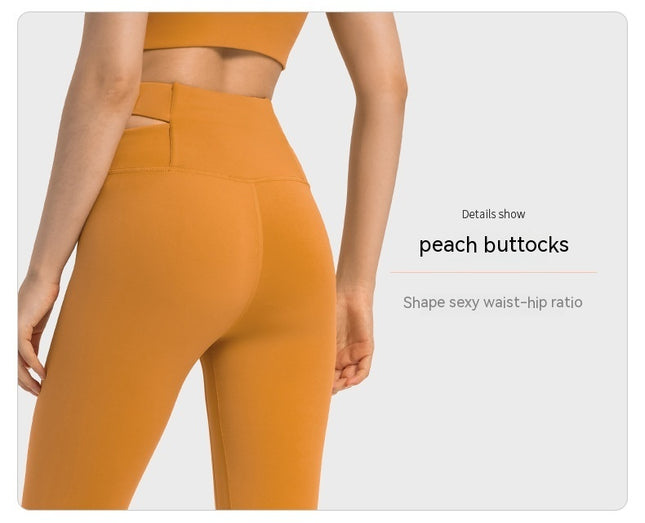 Cross Waist Head Yoga Pants Female Cutout