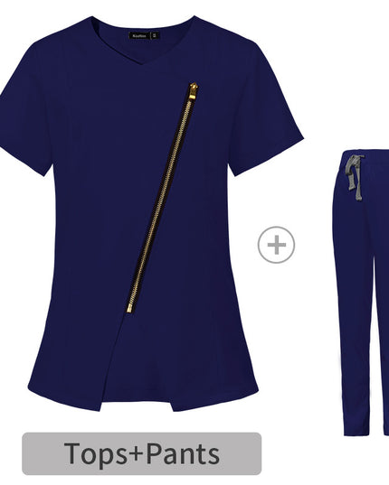Short Sleeve Elastic Nurse Suit