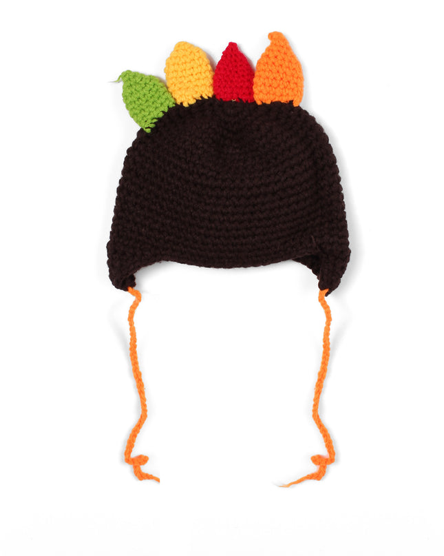 Thanksgiving hand-woven turkey hat