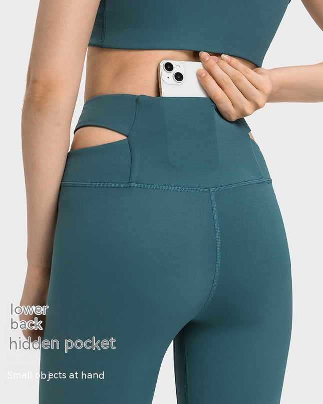 Cross Waist Head Yoga Pants Female Cutout