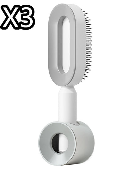 Self Cleaning Hair Brush For Women One-key Cleaning Hair Loss Airbag Massage Scalp Comb Anti-Static Hairbrush