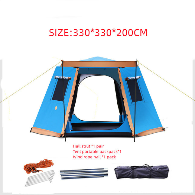 Outdoor 3-4-5-6 People Fully Automatic Camping Tent - Here 4 you