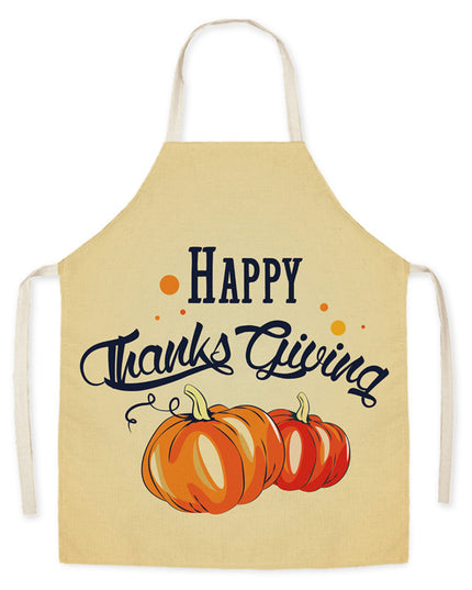 Thanksgiving Apron Turkey Pumpkin Creative Kitchen