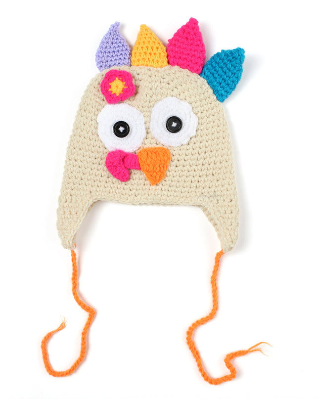 Thanksgiving hand-woven turkey hat