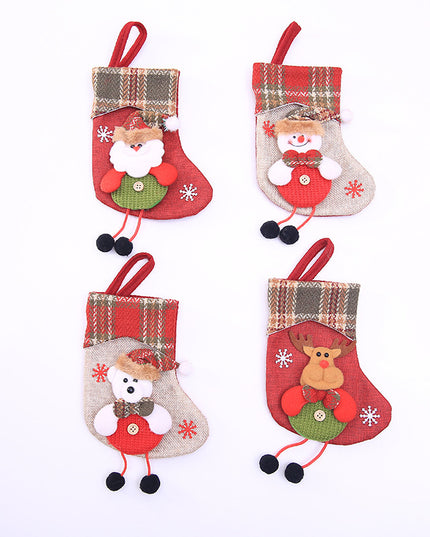 Christmas Decorations Christmas Stocking Pendant Christmas Stocking Gift Bag Hanging Piece