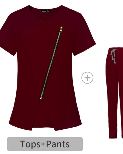 Short Sleeve Elastic Nurse Suit