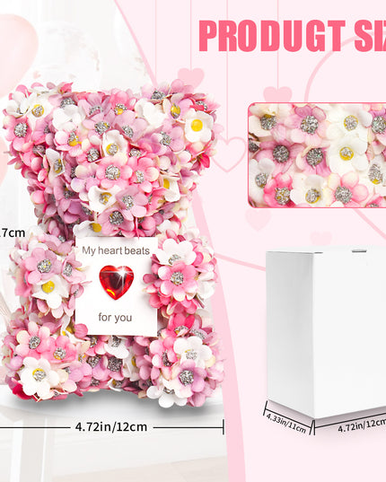 Valentine's Day Artificial Rose Bear Handmade Gift
