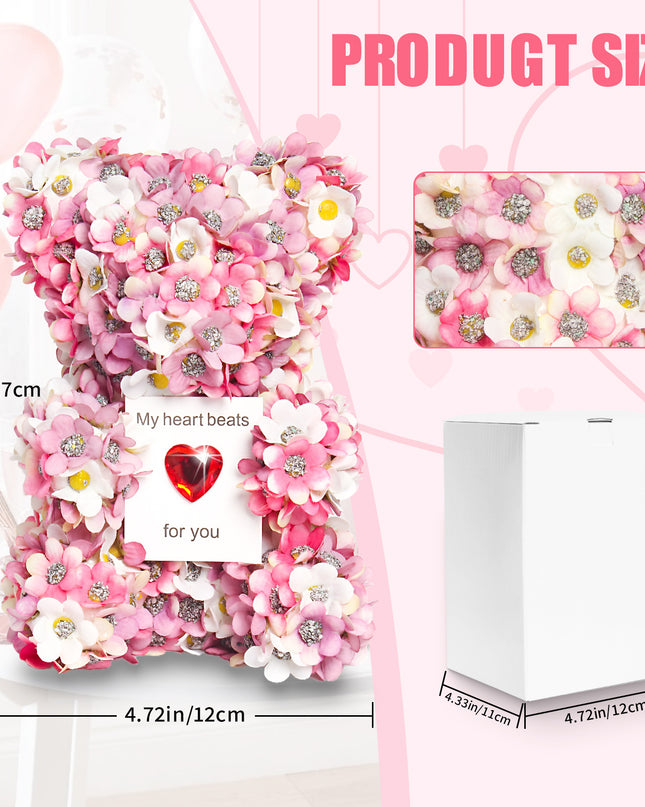 Valentine's Day Artificial Rose Bear Handmade Gift