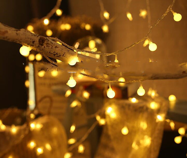 LED USB Remote Control Battery Small Ball Lights Christmas Home Decor