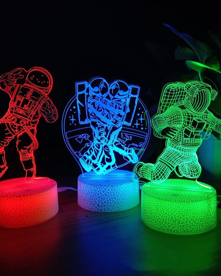 Usb Plug-in Remote Control 3D Ambient Night Light - Here 4 you