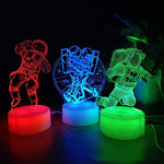 Usb Plug-in Remote Control 3D Ambient Night Light - Here 4 you
