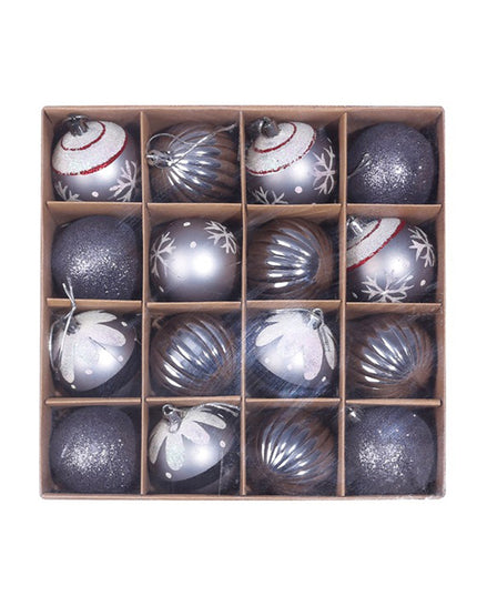 Christmas Tree Decorations Xmas Ornaments Red Gold Silver Blue