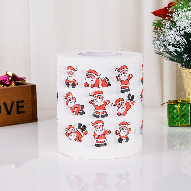 Christmas Toilet Paper Santa Claus Bath Toilet Paper