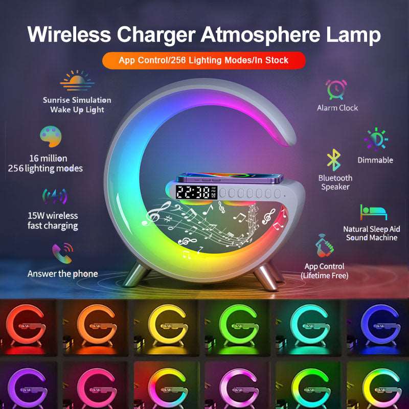 2023 G Shape LED Lamp Bluetooth speaker - Here 4 you