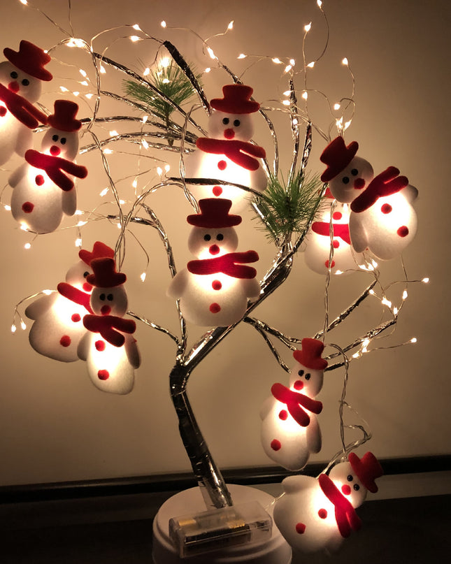Christmas Decoration Snowman LED String Lights Garland Xmas Fairy Lights Decor For Home Navidad Christmas