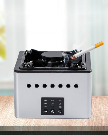 Mini Cenicero purificador de aire multifunción, purificador de iones negativos de escritorio para el hogar, aire fresco para eliminar olores, accesorios para fumar 