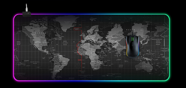 RGB LED Backlight Gamer MousePad, Keyboard Mat - Here 4 you