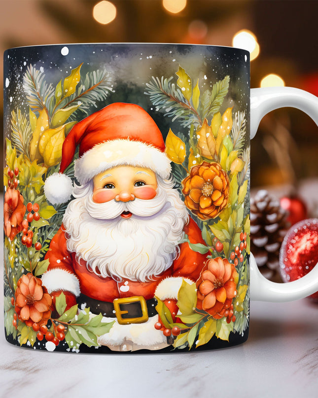 Christmas Theme Ceramic Mug 3D Santa Claus Coffee Cup Kitchen Gadgets
