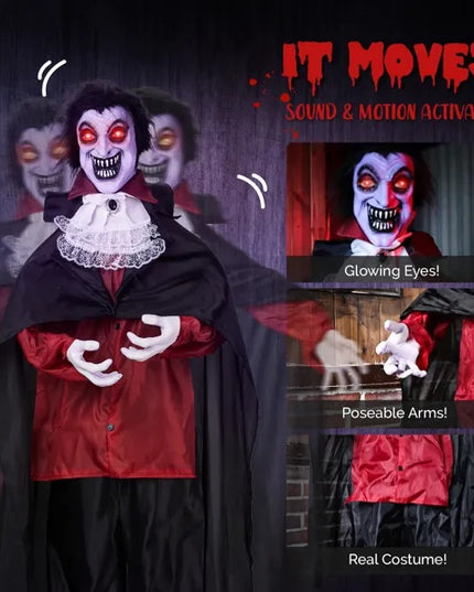 5.7ft Vampire Outdoor Halloween Decorations