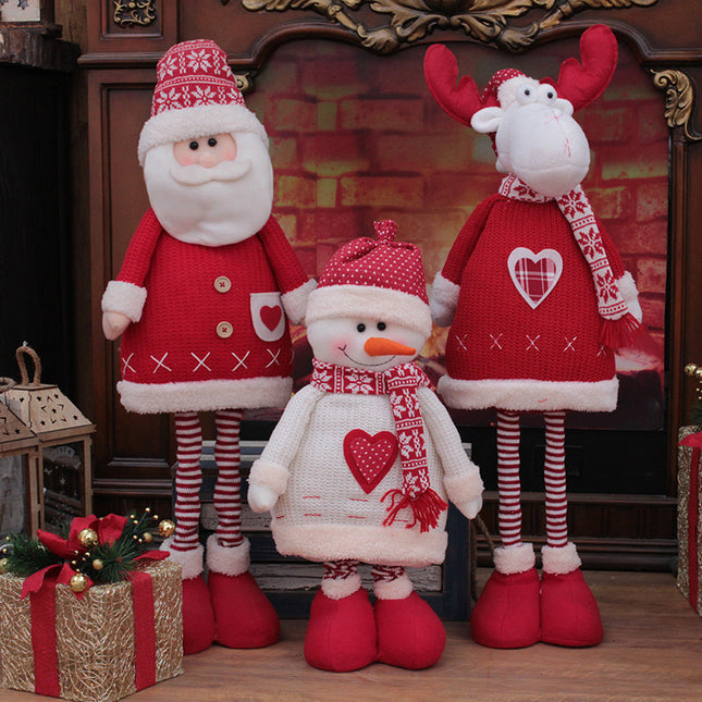 Christmas Decorations For Home Big Santa Claus Doll Children Xmas Gift Christmas Tree Decor