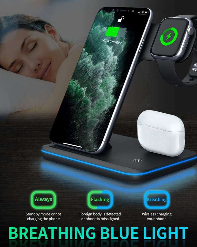 3 In 1 Compatible Wireless Mobile Phone Charger - Here 4 you