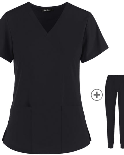 Stretch Slim Nurse Uniform Short-sleeved Summer Split Suit Overalls