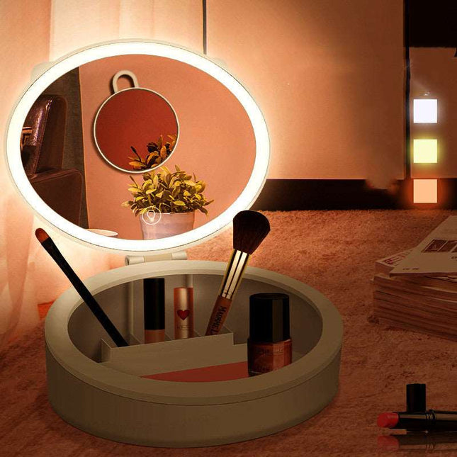 Girls LED Makeup Mirror Desktop - Here 4 you