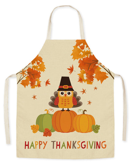 Thanksgiving Apron Turkey Pumpkin Creative Kitchen