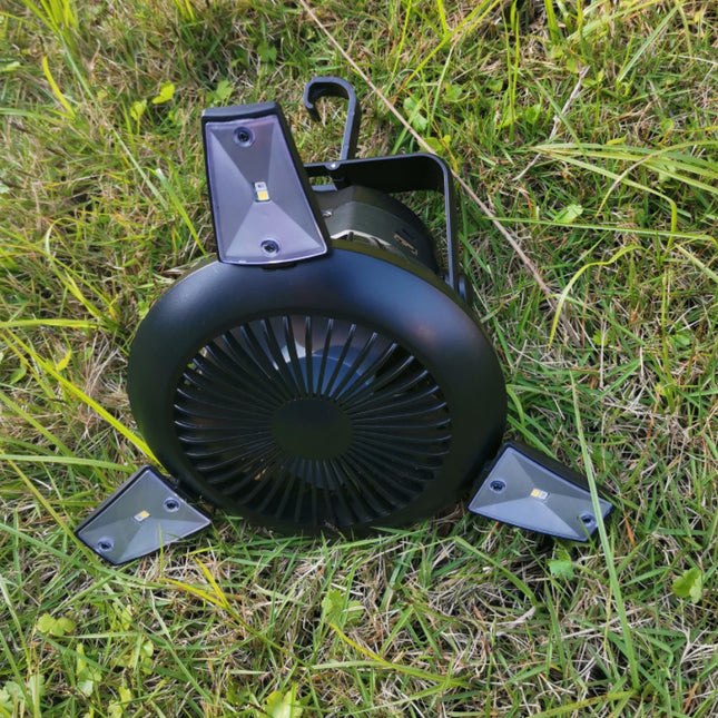 USB Foldable Solar Camping Light and Fan - Here 4 you