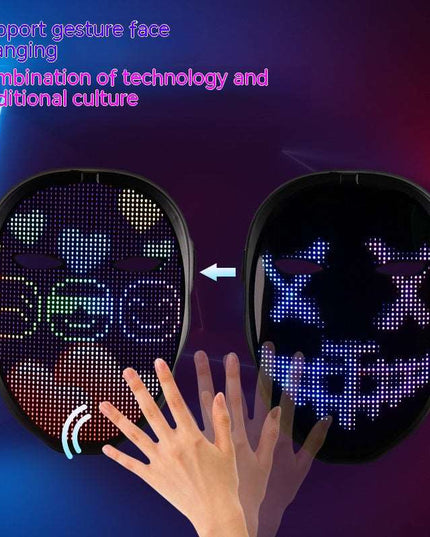 Halloween LED Luminous Face Masks - Here 4 you