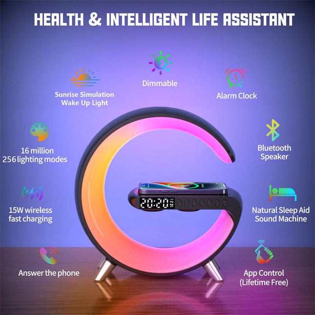 2023 G Shape LED Lamp Bluetooth speaker - Here 4 you