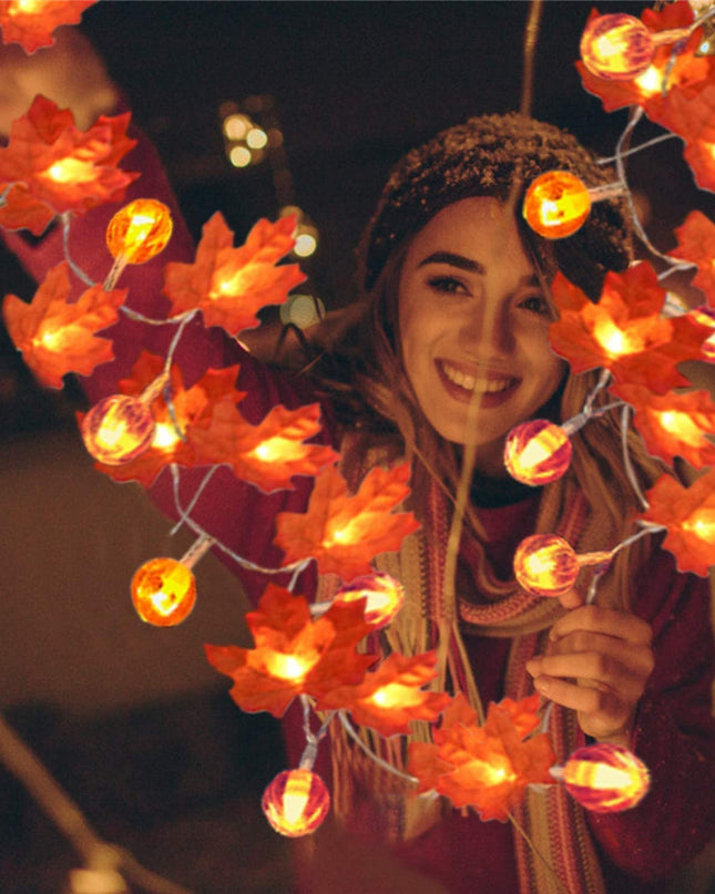 Halloween Decoration Thanksgiving Decor Pumpkin Light