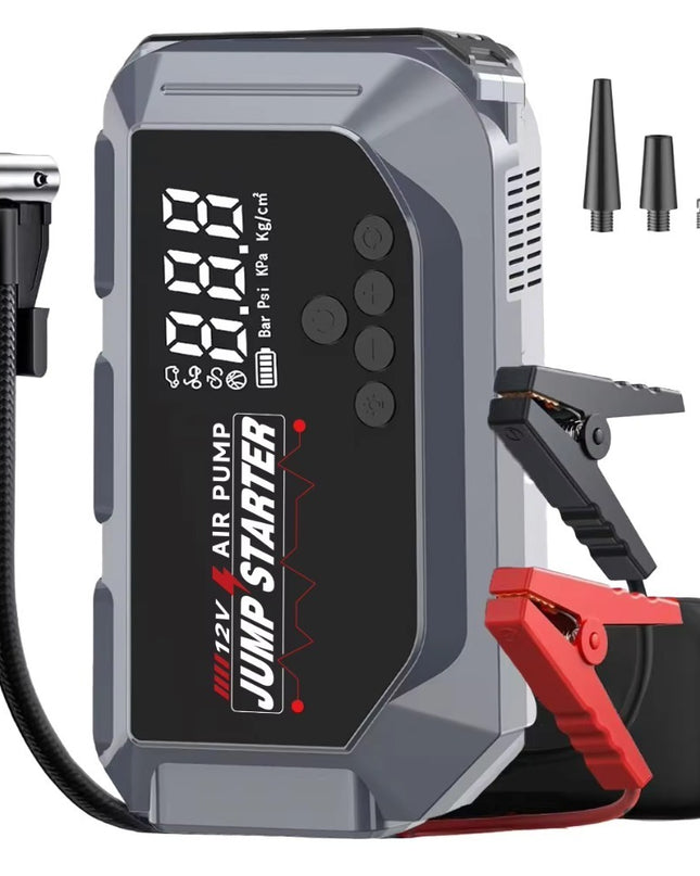 Car Battery Starter With Air Compressor 150PSI With Digital Tire Inflator 12V Car Battery (USA ONLY)
