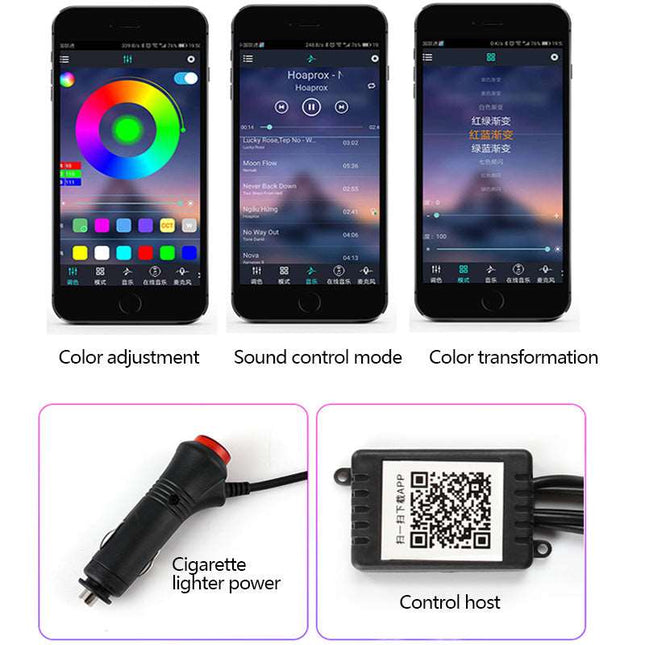 Car Interior Optic Ambient Light - Here 4 you