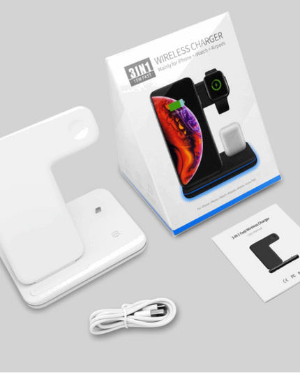 3 In 1 Compatible Wireless Mobile Phone Charger - Here 4 you