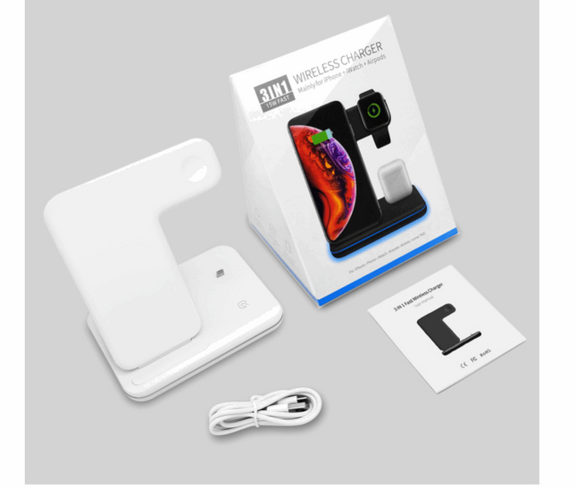 3 In 1 Compatible Wireless Mobile Phone Charger - Here 4 you