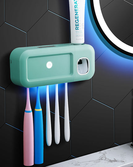 Punch-free Multifunctional Disinfection Toothbrush Holder