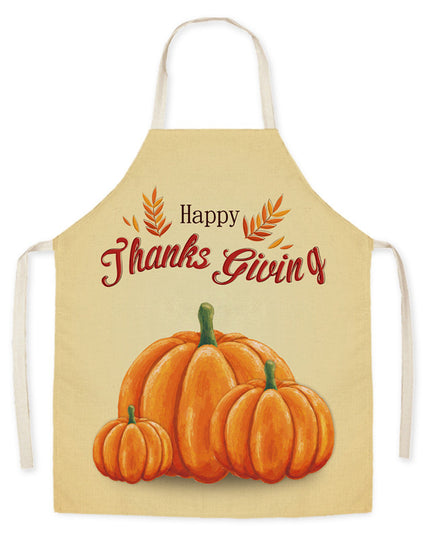Thanksgiving Apron Turkey Pumpkin Creative Kitchen