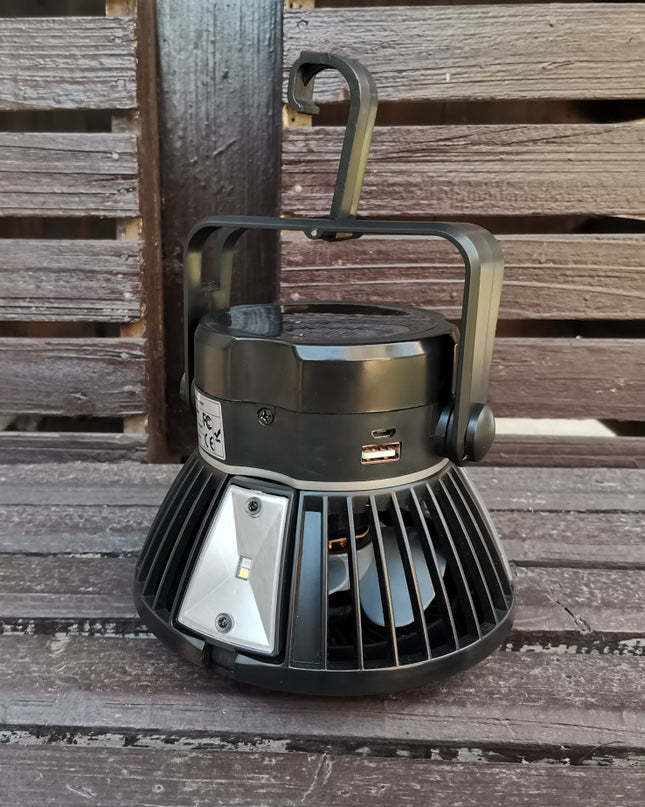 USB Foldable Solar Camping Light and Fan - Here 4 you