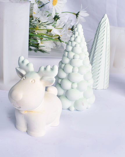 Christmas Three-dimensional Bubble Ball Christmas Tree Candle Mould