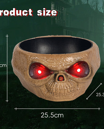 Halloween Candy Bowl Plastic Pumpkin Bowl With Motion Activated Hand, Halloween Serving Dishes Battery Operated Halloween Pumpkins Bowl For Trick-or-Treaters Party