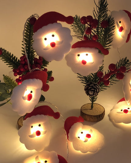 Christmas Decoration Snowman LED String Lights Garland Xmas Fairy Lights Decor For Home Navidad Christmas