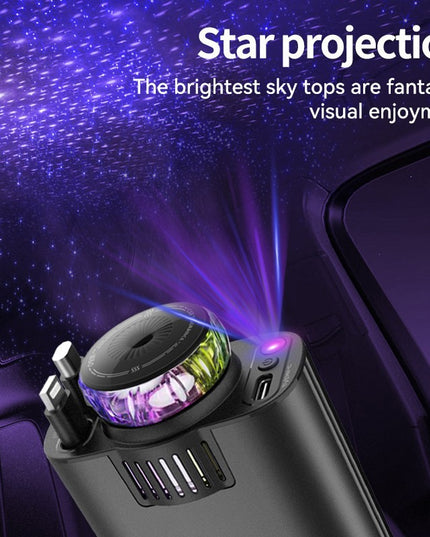 Multifunctional Purple Light Car Phone Charger