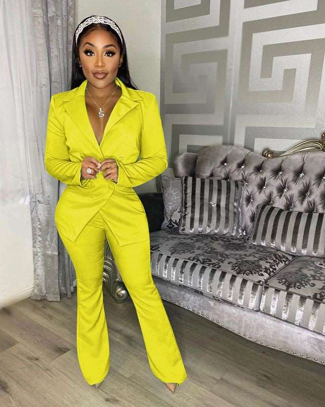 Fashion Casual Solid Color Suit - Here 4 you